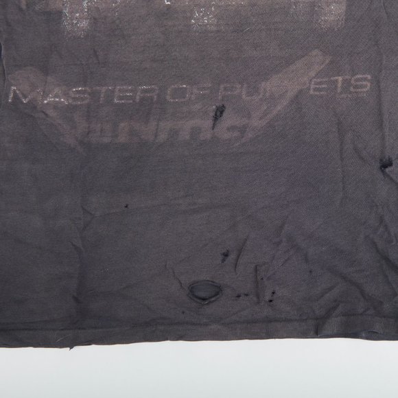 Metallica Master of Puppets Original Vintage Shredded T-Shirt Metal Tee Size L - Picture 7 of 9